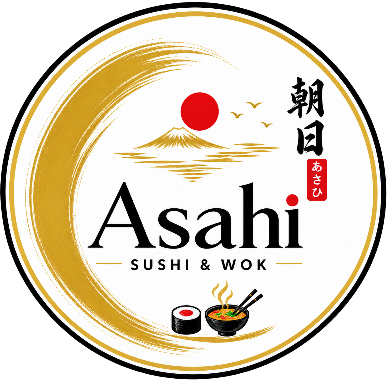 Asahi Sushi & Wok merki